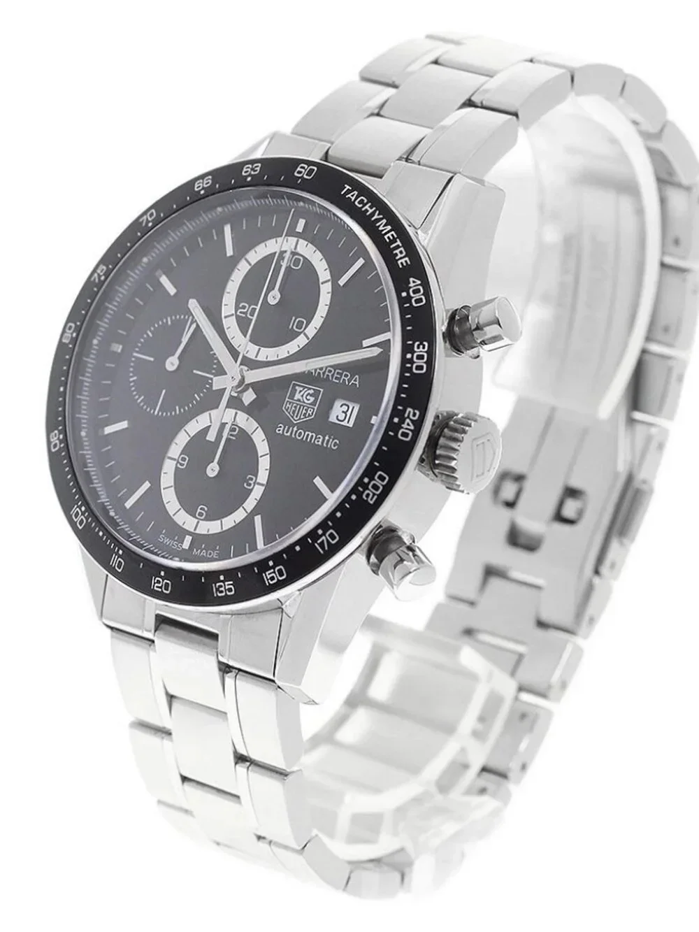 TAG HEUER Carrera CV2010 Date Chronograph black Dial Automatic Men's_965940